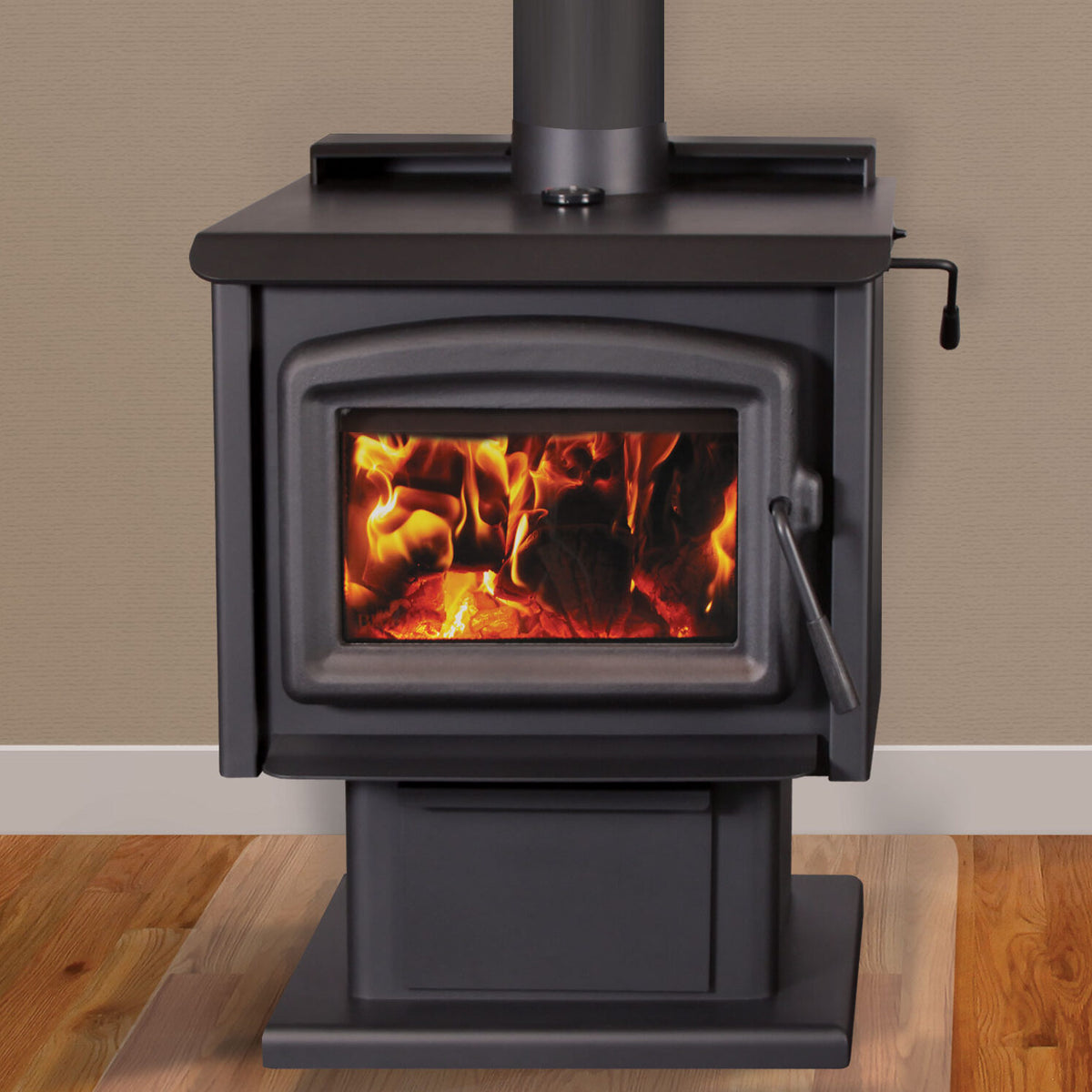 King 40 Wood Stove: Required Base Option- Pedestal with Ash Drawer