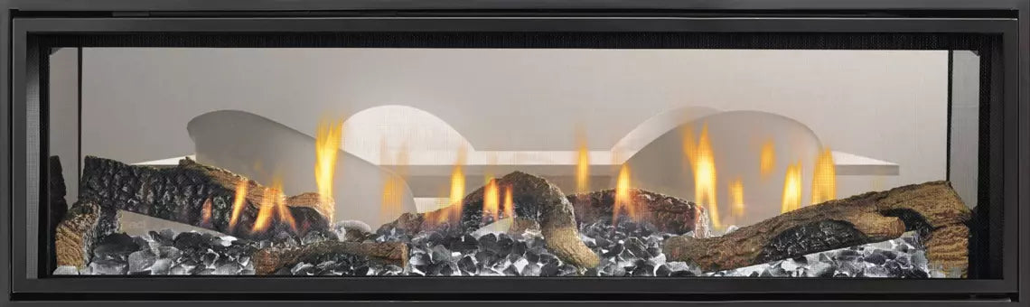 Mezzo See-Through Gas Fireplace & CAPO Fireside